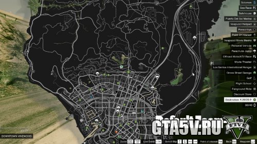 Mega Map Zoom-Out Мод на ГТА 5 — Увеличение-Уменьшение Карты